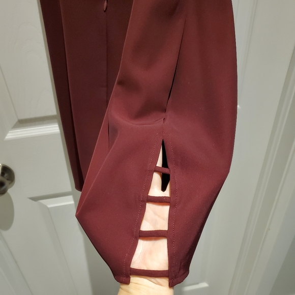 TOBI Shift Dress - burgundy Sz L - Picture 7 of 10